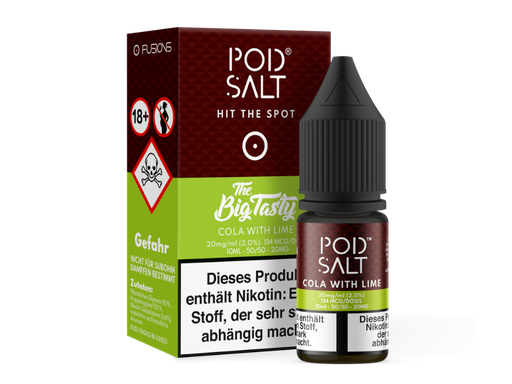 [PTNSL10CL-20] Pod Salt Fusion - Cola with Lime - Nikotinsalz Liquid 20 mg/ml