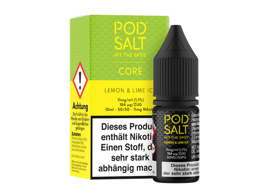 [PTNSL10CLL-11] Pod Salt Core - Lemon & Lime Ice - Nikotinsalz Liquid 11 mg/ml