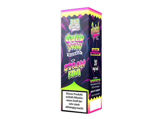 [BCNSL10JSK-20] Bad Candy Liquids - Juicd - Overdosed Straw Kiwi - Nikotinsalz Liquid 20 mg/ml