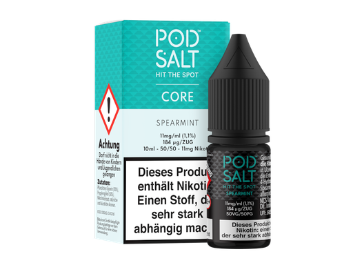[PTNSL10CSM-11] Pod Salt Core - Spearmint - Nikotinsalz Liquid 11 mg/ml
