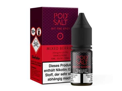 [PTNSL10MB-20-K] Pod Salt - Mixed Berries - Nikotinsalz Liquid 20 mg/ml 100er Packung