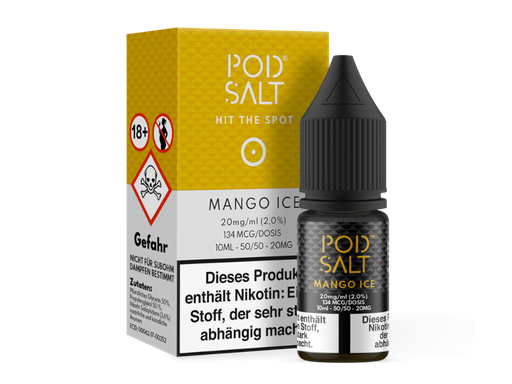 [PTNSL10MI-20] Pod Salt - Mango Ice - Nikotinsalz Liquid 20 mg/ml