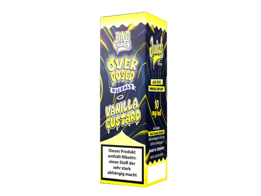 [BCNSL10JVC-10-H] Bad Candy Liquids - Juicd - Overdosed Vanilla Custard - Nikotinsalz Liquid 10 mg/ml 10er Packung