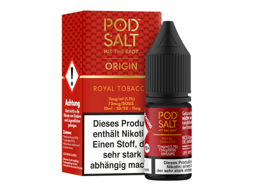 [PTNSL10OR-11] Pod Salt Origin - Royal Tobacco - Nikotinsalz Liquid 11 mg/ml