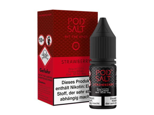 [PTNSL10SB-11] Pod Salt - Strawberry - Nikotinsalz Liquid 11 mg/ml