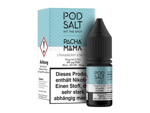 [PTNSL10SKI-11-K] Pod Salt Fusion - Strawberry Kiwi Ice - Nikotinsalz Liquid 11 mg/ml 100er Packung