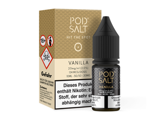 [PTNSL10VA-20-K] Pod Salt - Vanilla - Nikotinsalz Liquid 20 mg/ml 100er Packung