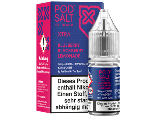 [PTNSL10XBB-10-H] Pod Salt X - Blueberry Blackberry Lemonade - Nikotinsalz Liquid 10 mg/ml 5er Packung
