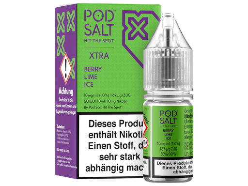[PTNSL10XBI-10] Pod Salt X - Berry Lime Ice - Nikotinsalz Liquid 10 mg/ml