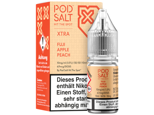 [PTNSL10XFA-10] Pod Salt X - Fuji Apple Peach - Nikotinsalz Liquid 10 mg/ml