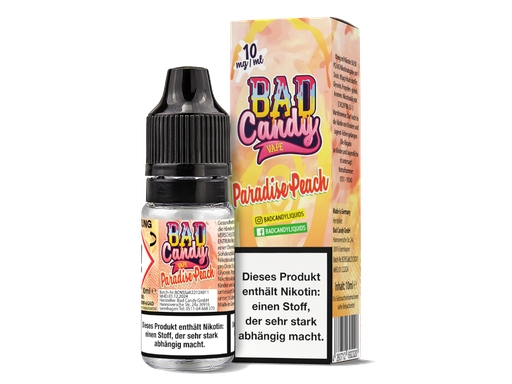 [BCNSL10PP-10] Bad Candy Liquids - Paradise Peach - Nikotinsalz Liquid 10 mg/ml