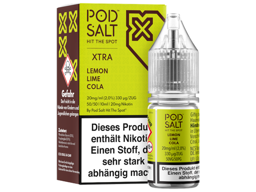 [PTNSL10XLC-20] Pod Salt X - Lemon Lime Cola - Nikotinsalz Liquid 20 mg/ml
