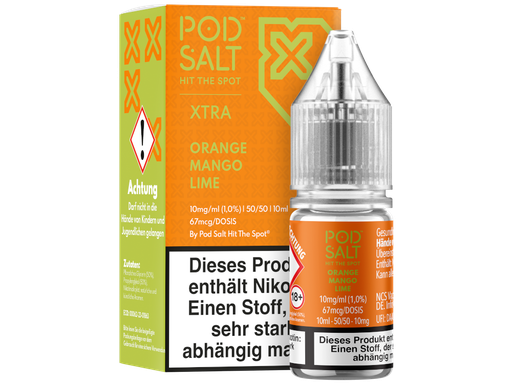 [PTNSL10XOM-10] Pod Salt X - Orange Mango Lime - Nikotinsalz Liquid 10 mg/ml