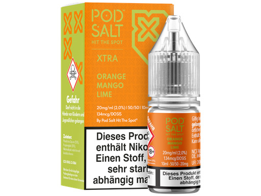 [PTNSL10XOM-20] Pod Salt X - Orange Mango Lime - Nikotinsalz Liquid 20 mg/ml