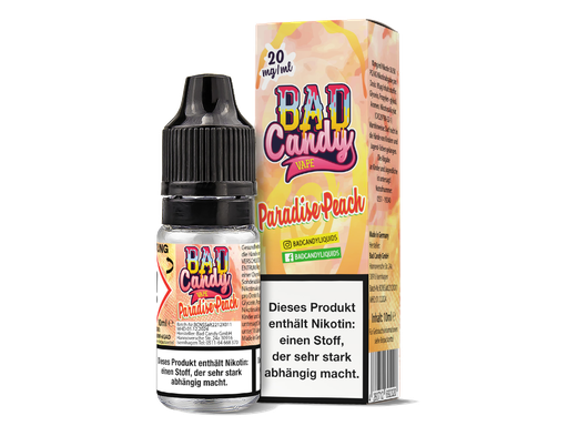 [BCNSL10PP-20-H] Bad Candy Liquids - Paradise Peach - Nikotinsalz Liquid 20 mg/ml 10er Packung
