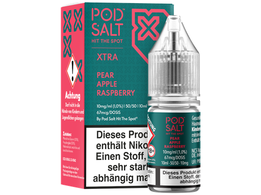 [PTNSL10XPA-10-H] Pod Salt X - Pear Apple Raspberry - Nikotinsalz Liquid 10 mg/ml 5er Packung