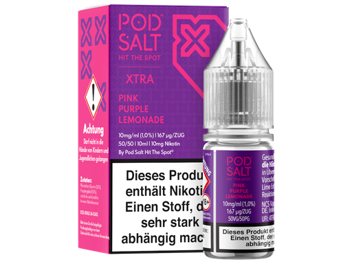 [PTNSL10XPL-10] Pod Salt X - Pink Purple Lemonade - Nikotinsalz Liquid 10 mg/ml