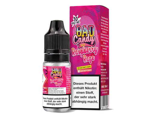 [BCNSL10RR-10-H] Bad Candy Liquids - Raspberry Rage - Nikotinsalz Liquid 10 mg/ml 10er Packung