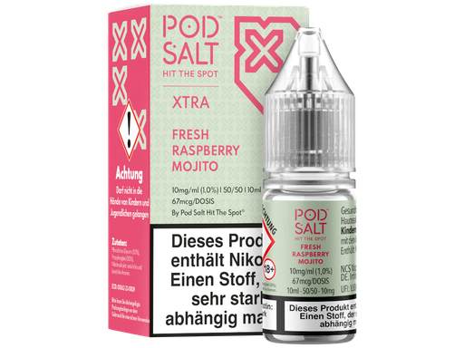 [PTNSL10XRM-10-K] Pod Salt X - Fresh Rasperry Mojito - Nikotinsalz Liquid 10 mg/ml 100er Packung