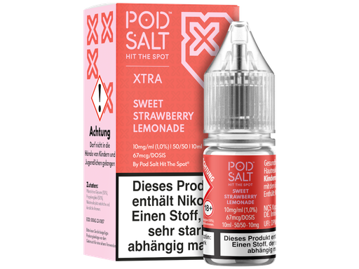 [PTNSL10XSS-10] Pod Salt X - Sweet Strawberry Lemonade - Nikotinsalz Liquid 10 mg/ml