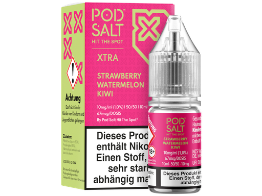 [PTNSL10XSW-10-K] Pod Salt X - Strawberry Watermelon Kiwi - Nikotinsalz Liquid 10 mg/ml 100er Packung
