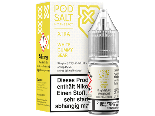 [PTNSL10XWB-10-K] Pod Salt X - White Gummy Bear - Nikotinsalz Liquid 10 mg/ml 100er Packung