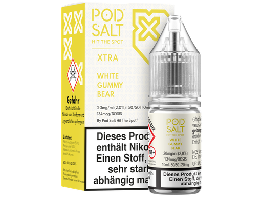 [PTNSL10XWB-20] Pod Salt X - White Gummy Bear - Nikotinsalz Liquid 20 mg/ml