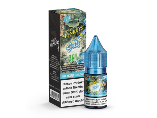 [12MNSL10ZE-20] Twelve Monkeys - Iced - Zen - Nikotinsalz Liquid 20 mg/ml
