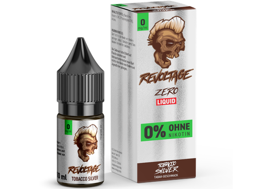 [REEL10TS-0] Revoltage - Tobacco Silver - Hybrid Nikotinsalz Liquid 0 mg/ml