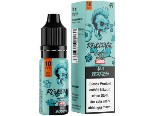 [REL10AB-10-M] Revoltage - Aqua Berries - Hybrid Nikotinsalz Liquid 10 mg/ml 15er Packung