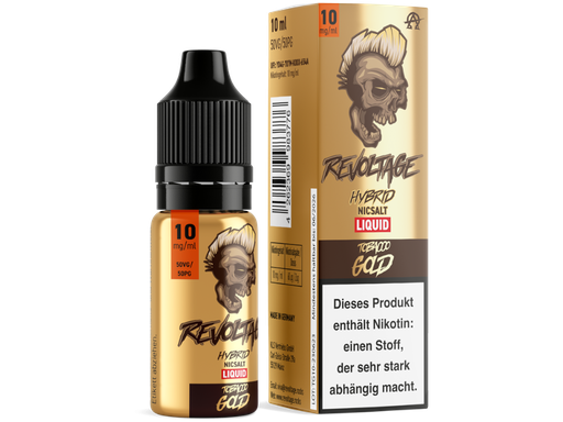 [REL10TG-10-H] Revoltage - Tobacco Gold - Hybrid Nikotinsalz Liquid 10 mg/ml 15er Packung