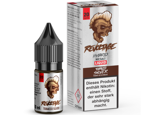 [REL10TS-20-H] Revoltage - Tobacco Silver - Hybrid Nikotinsalz Liquid 20 mg/ml 15er Packung