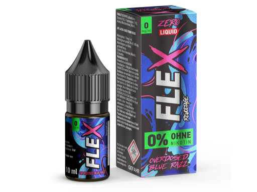 [RENSL10FBR-0] Revoltage - FLEX - Overdosed Blue Razz - Nikotinsalz Liquid 0 mg/ml