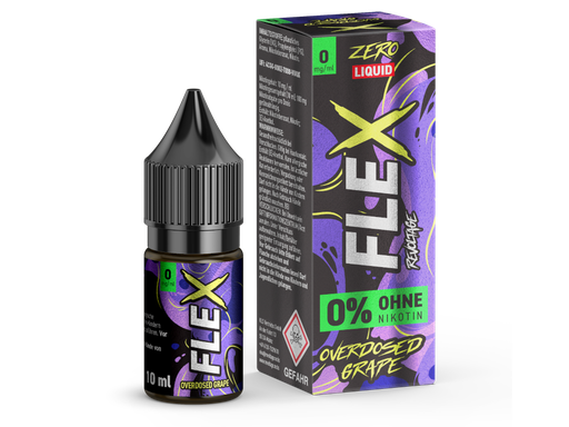 [RENSL10FG-0-K] Revoltage - FLEX - Overdosed Grape - Nikotinsalz Liquid 0 mg/ml 450er Packung