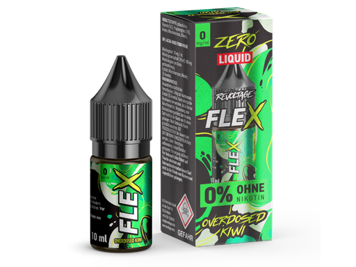 [RENSL10FK-0] Revoltage - FLEX - Overdosed Kiwi - Nikotinsalz Liquid 0 mg/ml