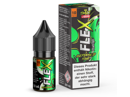 [RENSL10FK-10-H] Revoltage - FLEX - Overdosed Kiwi - Nikotinsalz Liquid 10 mg/ml 15er Packung
