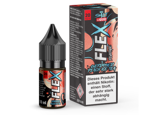 [RENSL10FP-20-H] Revoltage - FLEX - Overdosed Peach Ice Tea - Nikotinsalz Liquid 20 mg/ml 15er Packung