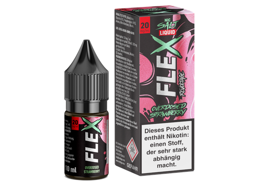 [RENSL10FSB-20] Revoltage - FLEX - Overdosed Strawberry - Nikotinsalz Liquid 20 mg/ml