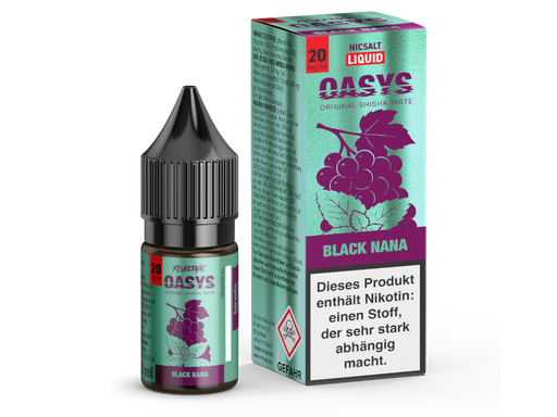 [RENSL10OB-20-H] Revoltage - OASYS - Black Nana - Hybrid Nikotinsalz Liquid 20 mg/ml 15er Packung