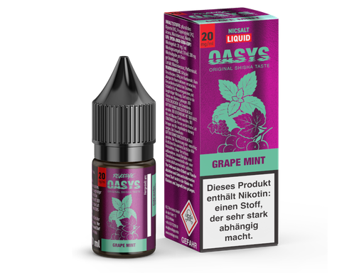 [RENSL10OM-20-H] Revoltage - OASYS - Grape Mint - Hybrid Nikotinsalz Liquid 20 mg/ml 15er Packung