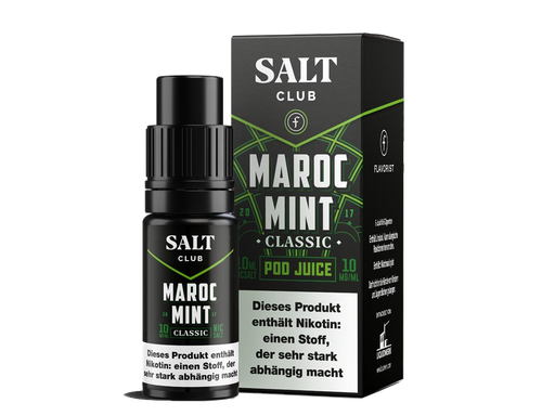 [SANS10MMCL-20] Salt Club - Flavorist Maroc Mint - Classic - Nikotinsalz Liquid 20 mg/ml