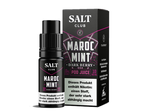 [SANS10MMDB-10] Salt Club - Flavorist Maroc Mint - Dark Berry - Nikotinsalz Liquid 10 mg/ml