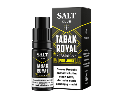 [SANS10TRHA-20-H] Salt Club - Flavorist Tabak Royal - Jamaica - Nikotinsalz Liquid 20 mg/ml 10er Packung
