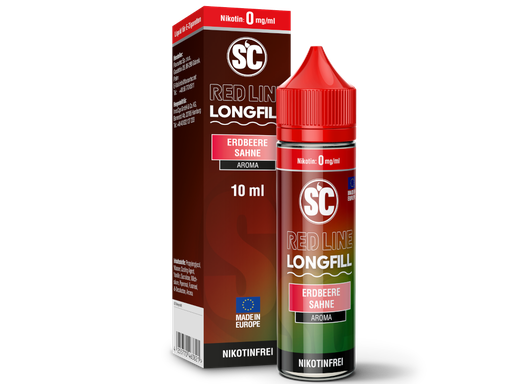 [SCA10RA-A-H] SC - Red Line - Aroma Erdbeere Sahne 10 ml 10er Packung