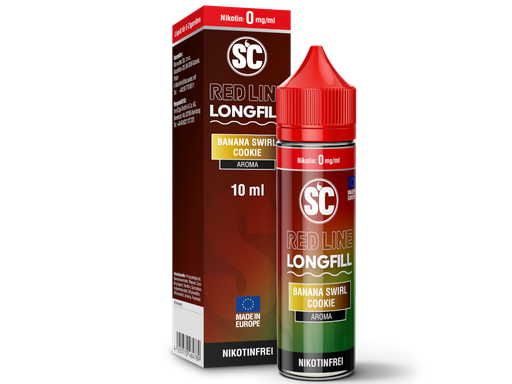 [SCA10RBC-A-H] SC - Red Line - Aroma Banana Swirl Cookie 10 ml 10er Packung