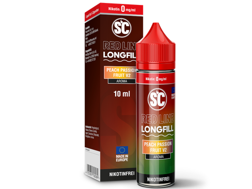 [SCA10RP2-A] SC - Red Line - Aroma Peach Passion Fruit V2 10 ml