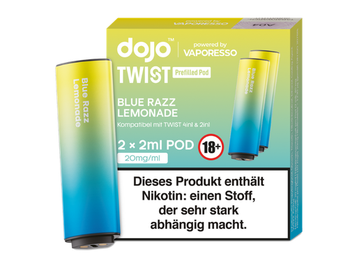 [DJEWTP20-BR] Vaporesso - Dojo - Twist Pod Blue Razz Lemonade 20 mg/ml (2 Stück pro Packung)