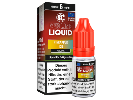[SCL10RPI-6-H] SC - Red Line Nikotin - Pineapple Ice 6 mg/ml 10er Packung