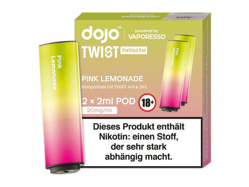 [DJEWTP20-PL] Vaporesso - Dojo - Twist Pod Pink Lemonade 20 mg/ml (2 Stück pro Packung)