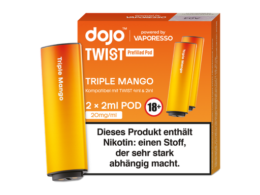 [DJEWTP20-TM] Vaporesso - Dojo - Twist Pod Triple Mango 20 mg/ml (2 Stück pro Packung)